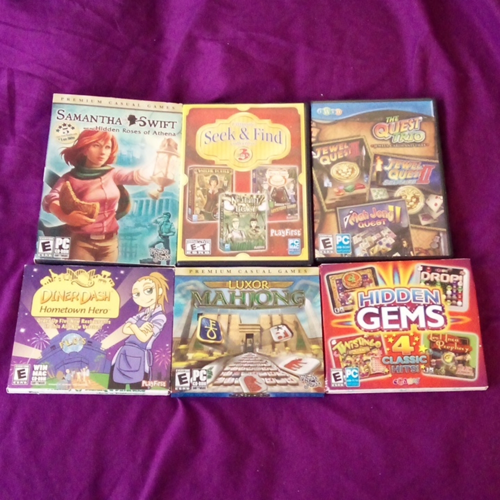 (2 for $25) PC Games Lot of 6, Total of 13 Games.